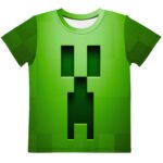 MJLNY - Minecraft Creeper Kids Crew Neck T-shirt