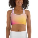 MJLNY - Blue To Pink Ombre Sports Bra