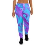 MJLNY - Purple Blue Swirl Women's Joggers