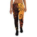 MJLNY - Black Orange Bats Women's Joggers