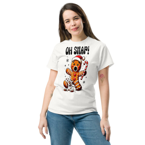 MJLNY - Oh Snap Gingerbread Man Unisex Classic Tee - Image 2