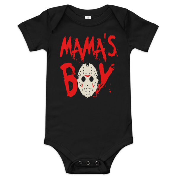 MJLNY - Mama's Boy Baby Short Sleeve One Piece - Image 2