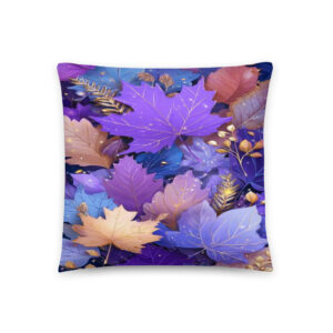 MJLNY - Purple and Gold Whispers of Fall Basic Pillow