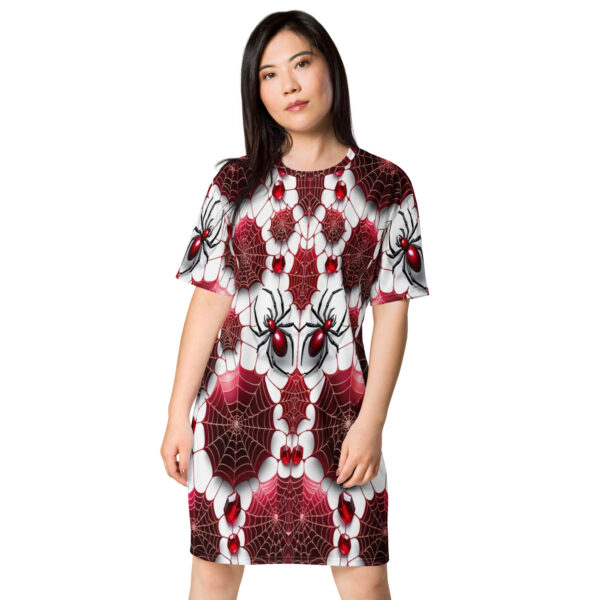MJLNY - Whispers of the Ruby Web T-shirt Dress
