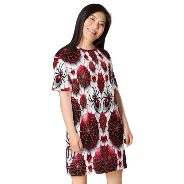 MJLNY - Whispers of the Ruby Web T-shirt Dress - Image 4