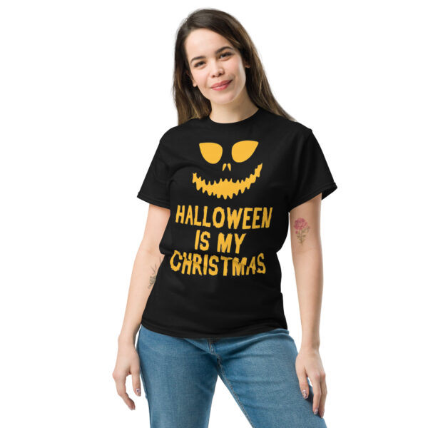 MJLNY - Halloween is My Christmas Unisex Classic Tee - Image 2