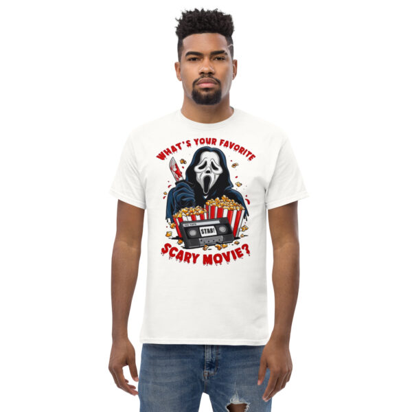 MJLNY - Ghostface Favorite Scary Movie Unisex Classic Tee - Image 3