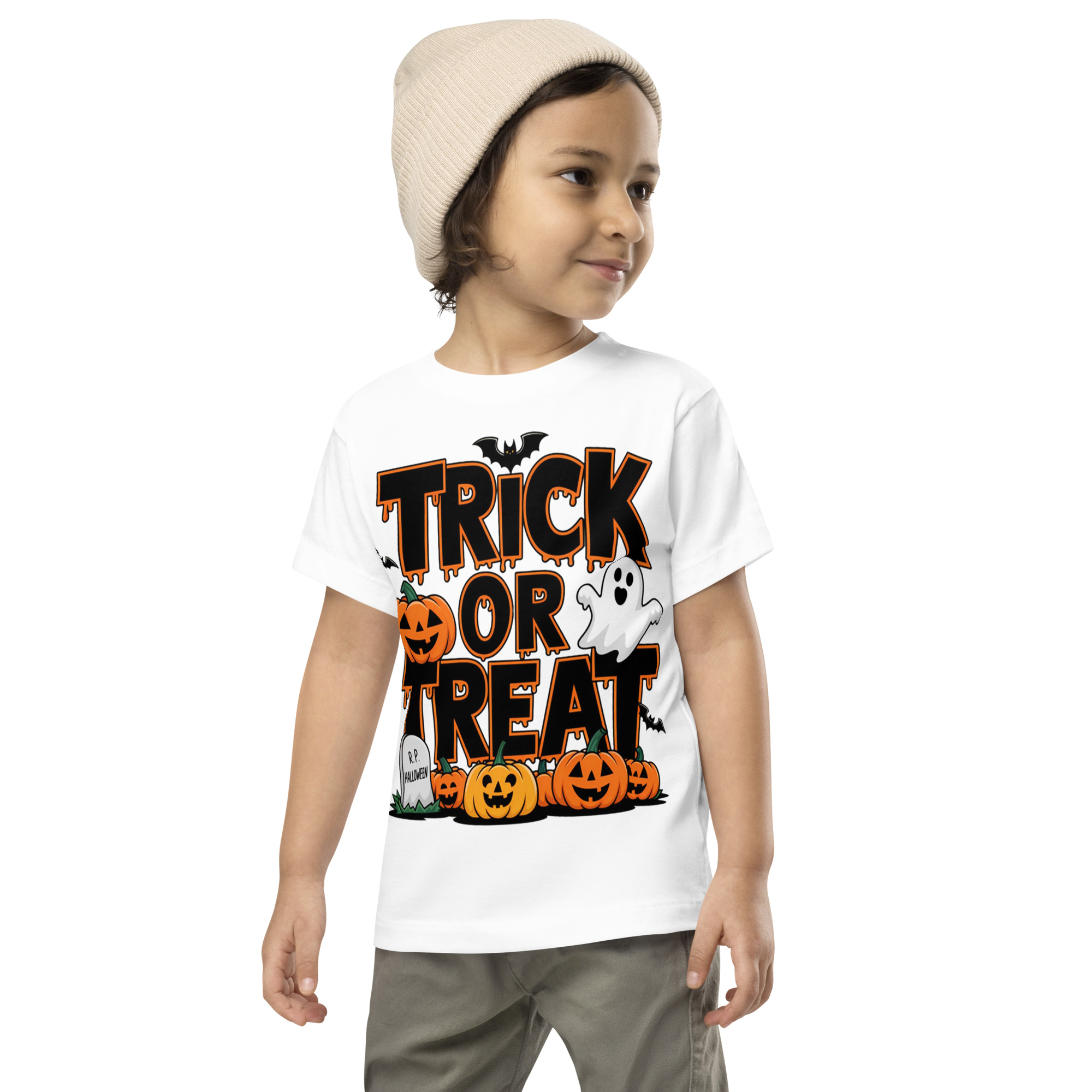MJLNY - Trick or Treat Toddler Short Sleeve Tee - Image 2