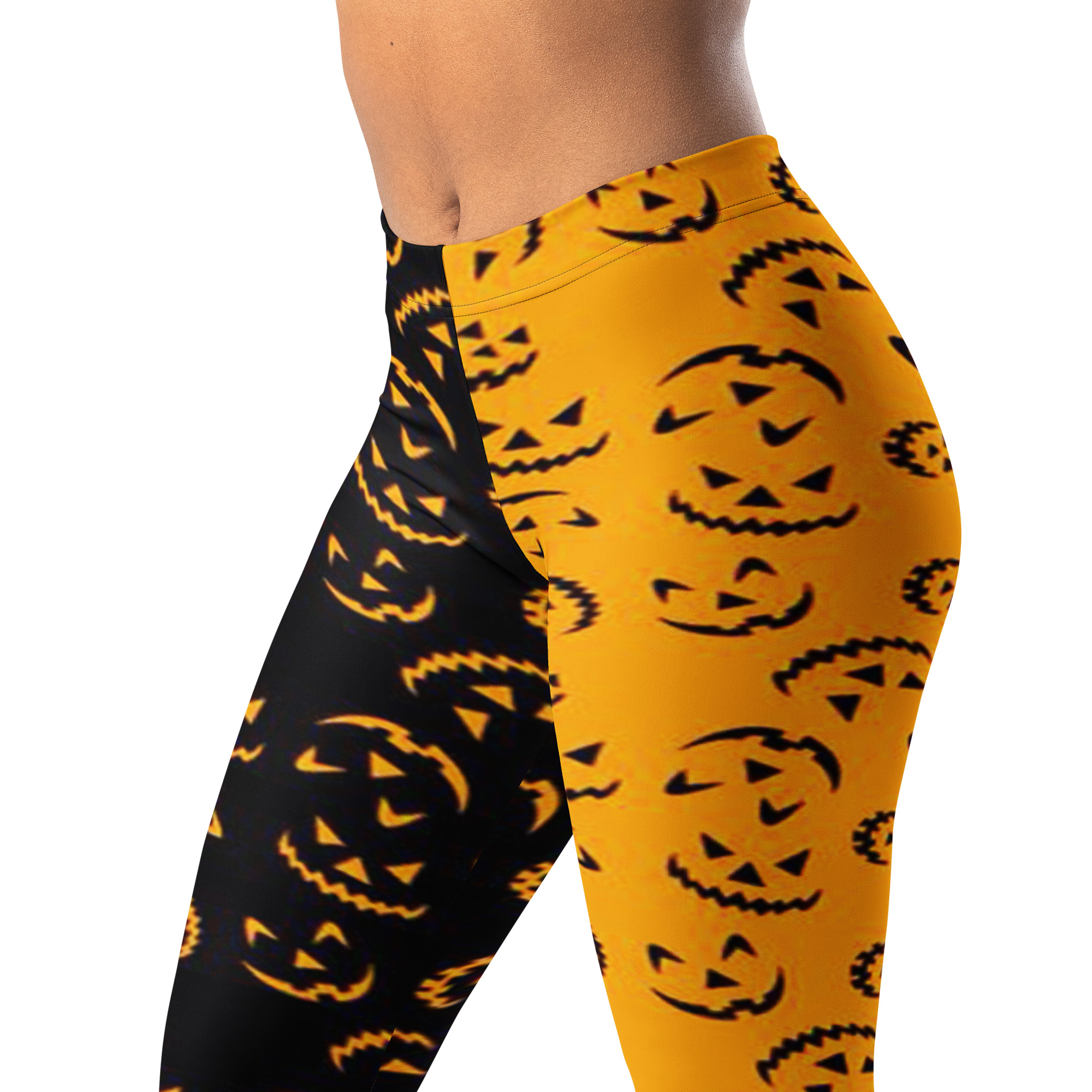 MJLNY - Pumpkin Smiles Leggings - Image 2