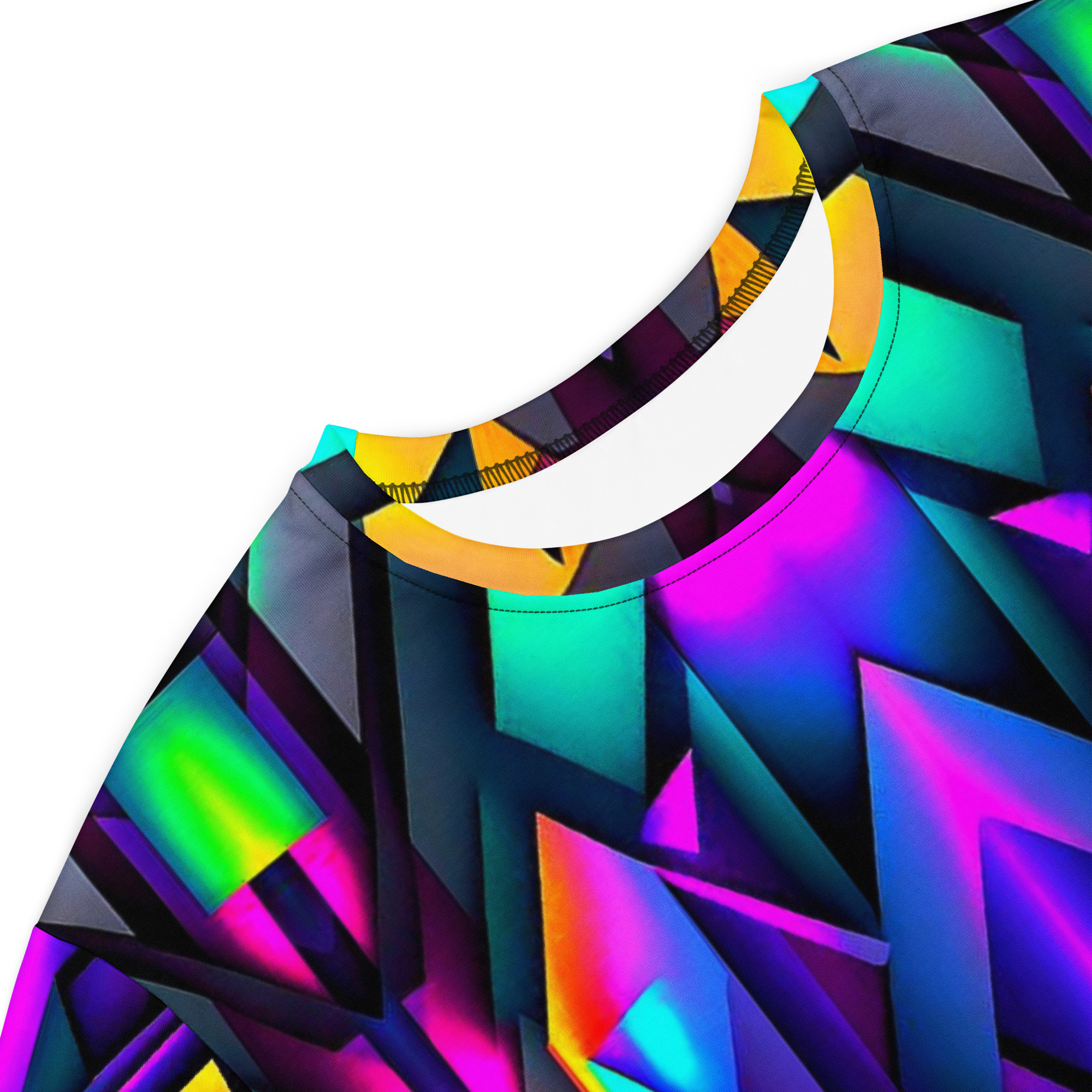 MJLNY - Neon Rainbow Prisms T-shirt Dress - Image 4