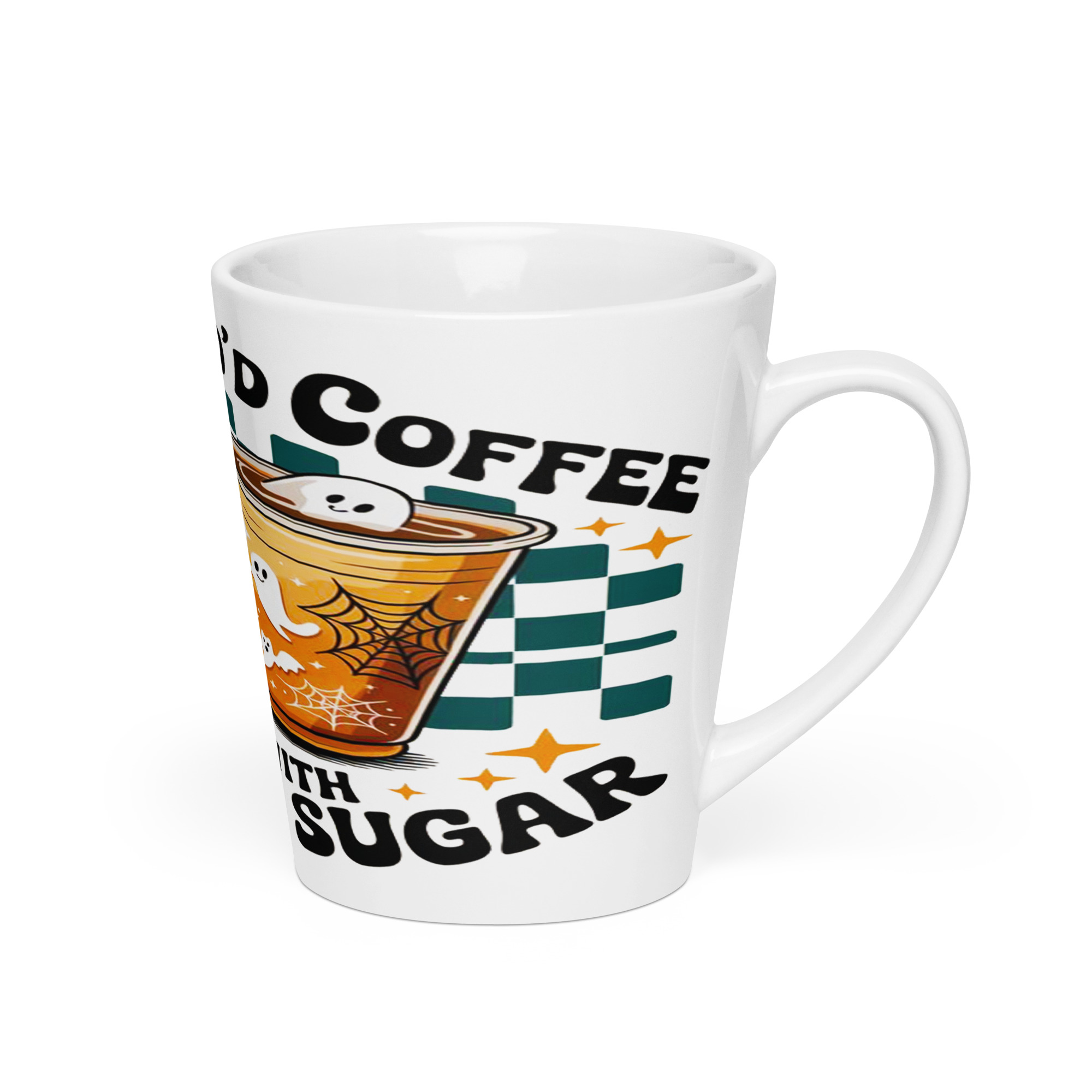 MJLNY Boo’d Brew Sweetened with Screams Latte Mug - Image 3