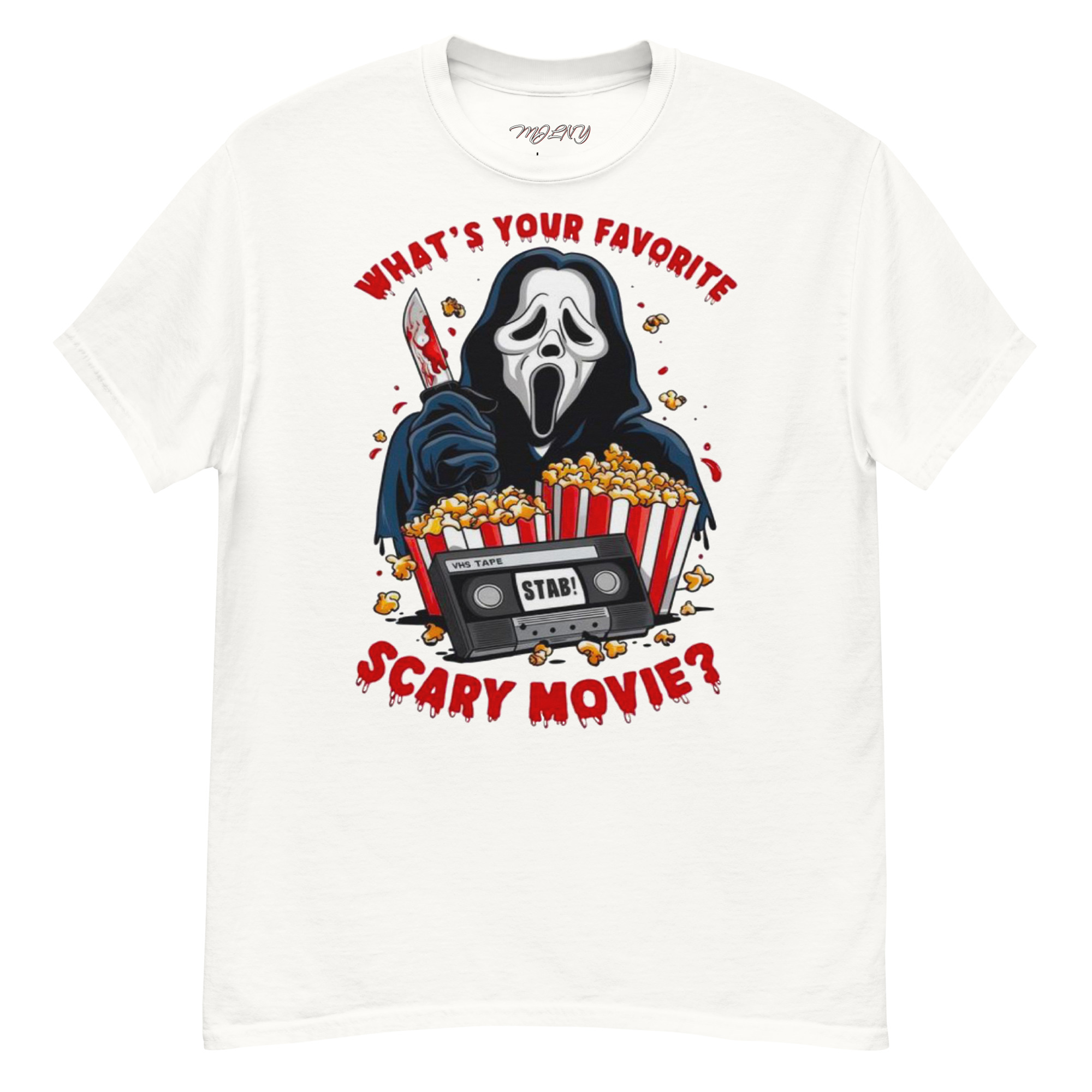 MJLNY - Ghostface Favorite Scary Movie Unisex Classic Tee